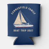 カスタム航海のセーリングマッチングファミリーボートトリップ 缶クーラー (正面)