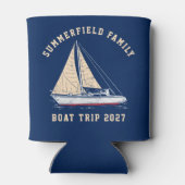 カスタム航海のセーリングマッチングファミリーボートトリップ 缶クーラー (裏面)