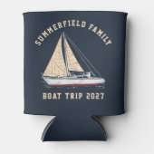 カスタム航海のセーリングマッチングファミリーボートトリップ 缶クーラー (正面)