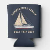 カスタム航海のセーリングマッチングファミリーボートトリップ 缶クーラー (裏面)