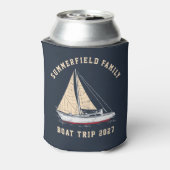 カスタム航海のセーリングマッチングファミリーボートトリップ 缶クーラー (缶裏面)