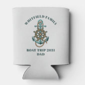 カスタム航海のバケーションファミリークルーズボートトリップ 缶クーラー (裏面)