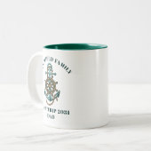 カスタム航海のファミリークルーズバケーションボートトリップ ツートーンマグカップ (正面左)