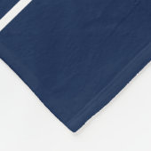 カスタム航海のボート名ウェルカムアボードいかり フリースブランケット (角)