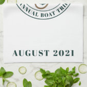 カスタム航海の家族サマービーチバケーション キッチンタオル (折り畳み)