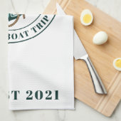 カスタム航海の家族サマービーチバケーション キッチンタオル (四つ折り)