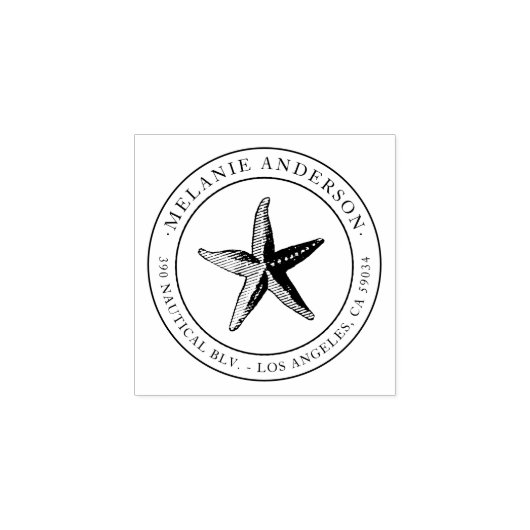 カスタム航海の差出人住所 ラバースタンプ (インプリント)