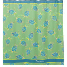 カスタム航海の海岸海タートルグリーンブルー