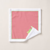 カスタム航海の海岸海亀ホワイトコーラル バスタオルセット (ウォッシュタオル)