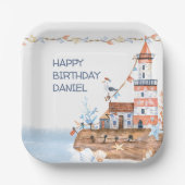 カスタム航海の灯台 ペーパープレート (正面)