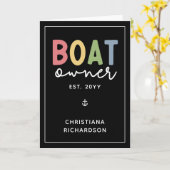 カスタム船主が新しい船主を設立 カード (黄色い花)