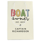 カスタム船主が新しい船主を設立 ミディアムペーパーバッグ (正面)
