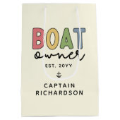 カスタム船主が新しい船主を設立 ミディアムペーパーバッグ (裏面)
