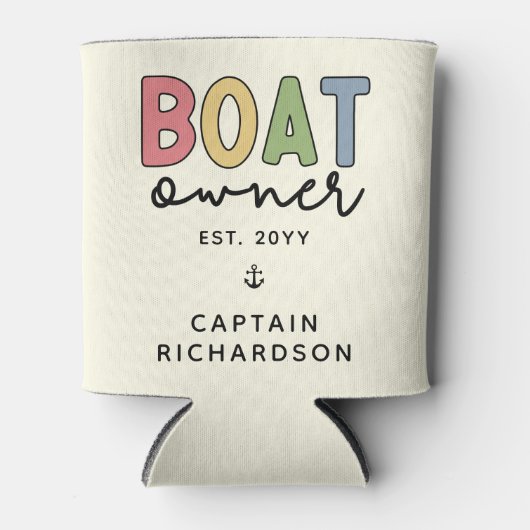 カスタム船主が新しい船主ギフトを設立 缶クーラー (正面)