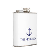 カスタム船名航海のいかり海軍ミニマリスト フラスク (右)