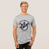 カスタム船長ボート海事ギフト トライブレンドTシャツ (正面全面)