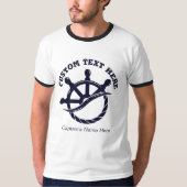 カスタム船長ボート海事ギフト Tシャツ (正面)