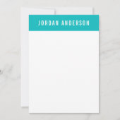 カスタム色の名前の追加航海のいかり ノートカード (正面)