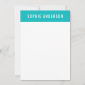 カスタム色の名前の追加航海のいかり ノートカード (正面)