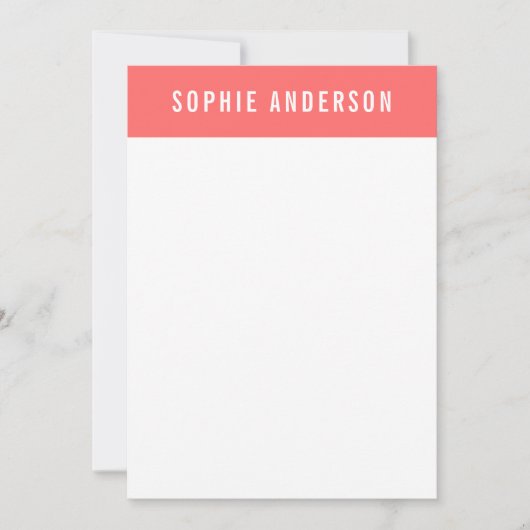 カスタム色の名前の追加航海のいかり ノートカード (正面)