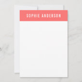 カスタム色の名前の追加航海のいかり ノートカード (正面)