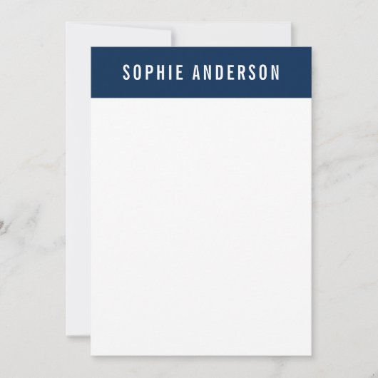 カスタム色の名前の追加航海のいかり ノートカード (正面)