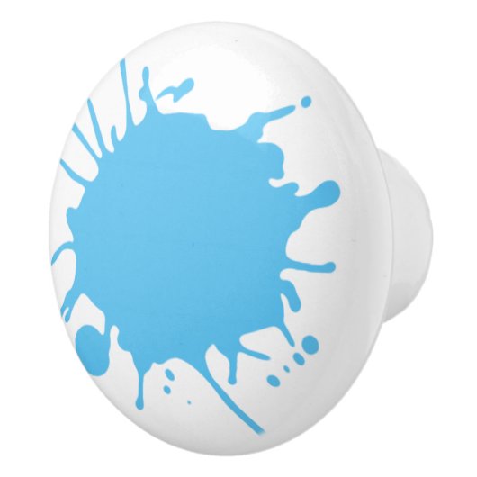 カスタム色の絵を描飛び散り色 セラミックノブ (右)