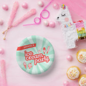 カスタム色アイスパーソナライズされたクリームパーティー器 ペーパーボウル (パーティー)