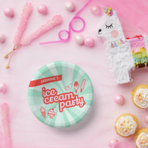 カスタム色アイスパーソナライズされたクリームパーティー器 ペーパーボウル