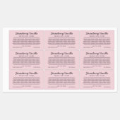 カスタム色スクリプト行の原料リストのラベル ラベル (シート)