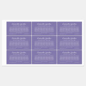 カスタム色スクリプト行の原料リストのラベル ラベル (シート)