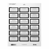 カスタム色スクリプト行の原料リストラベル ラベル (フルシート)