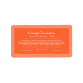 カスタム色スクリプト行の原料リストラベル ラベル (正面)