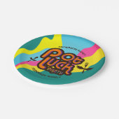 カスタム色パーソナライズされたポット運の食品パーティー ペーパープレート (アングル)