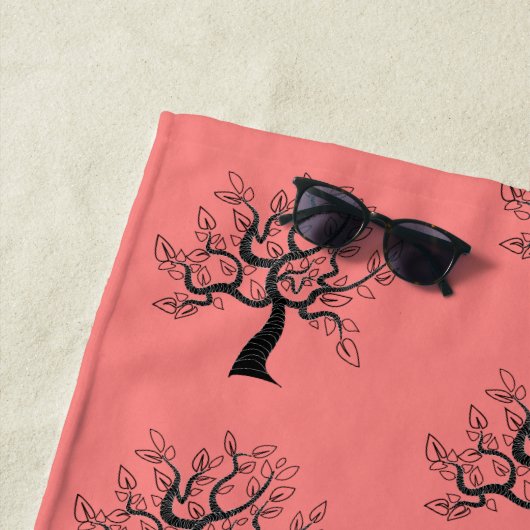 カスタム色ビーチタオル付き ビーチタオル (インサイチュ)