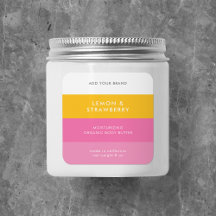 カスタム色ブロックモダン製品ラベル