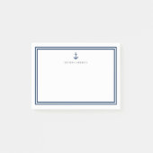 カスタム色モダンクラシックいかりパーソナライズされた ポストイット (正面)