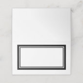 カスタム色モダンクラシック二重縁ど色 プレイスカード (外部開封)