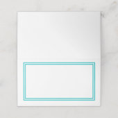 カスタム色モダンクラシック縁ど プレイスカード (外部開封)