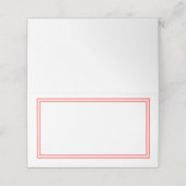 カスタム色モダンクラシック縁ど プレイスカード (外部開封)