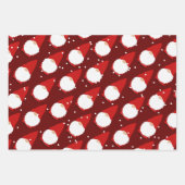 カスタム色可愛い格言漫画クリスマスラッピング ラッピングペーパーシート (正面3)