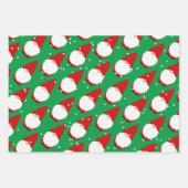 カスタム色可愛い格言漫画クリスマスラッピング ラッピングペーパーシート (正面)