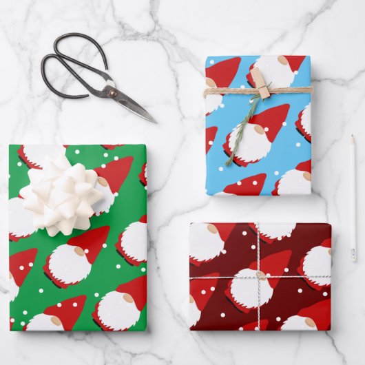 カスタム色可愛い格言漫画クリスマスラッピング ラッピングペーパーシート (正面)