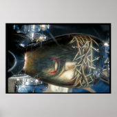 カスタム色彩の鮮やか燃料タンク – サウスダコタ ポスター (正面)