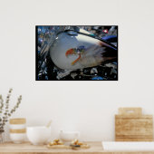 カスタム色彩の鮮やか燃料タンク – サウスダコタ ポスター (キッチン)