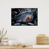 カスタム色彩の鮮やか燃料タンク ポスター (キッチン)