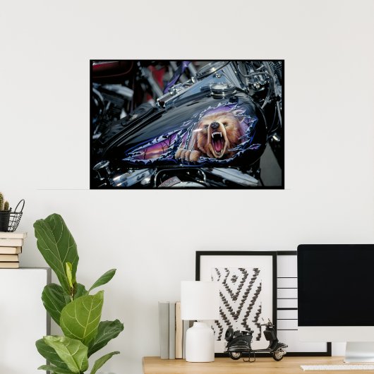 カスタム色彩の鮮やか燃料タンク ポスター (ホームオフィス)