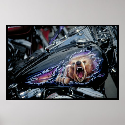 カスタム色彩の鮮やか燃料タンク ポスター (正面)