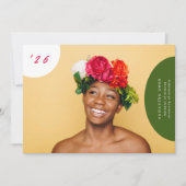 カスタム色数々の抽象芸術おもしろいテンプレート 案内状 (正面)