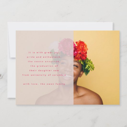 カスタム色数々の抽象芸術おもしろいテンプレート 案内状 (裏面)